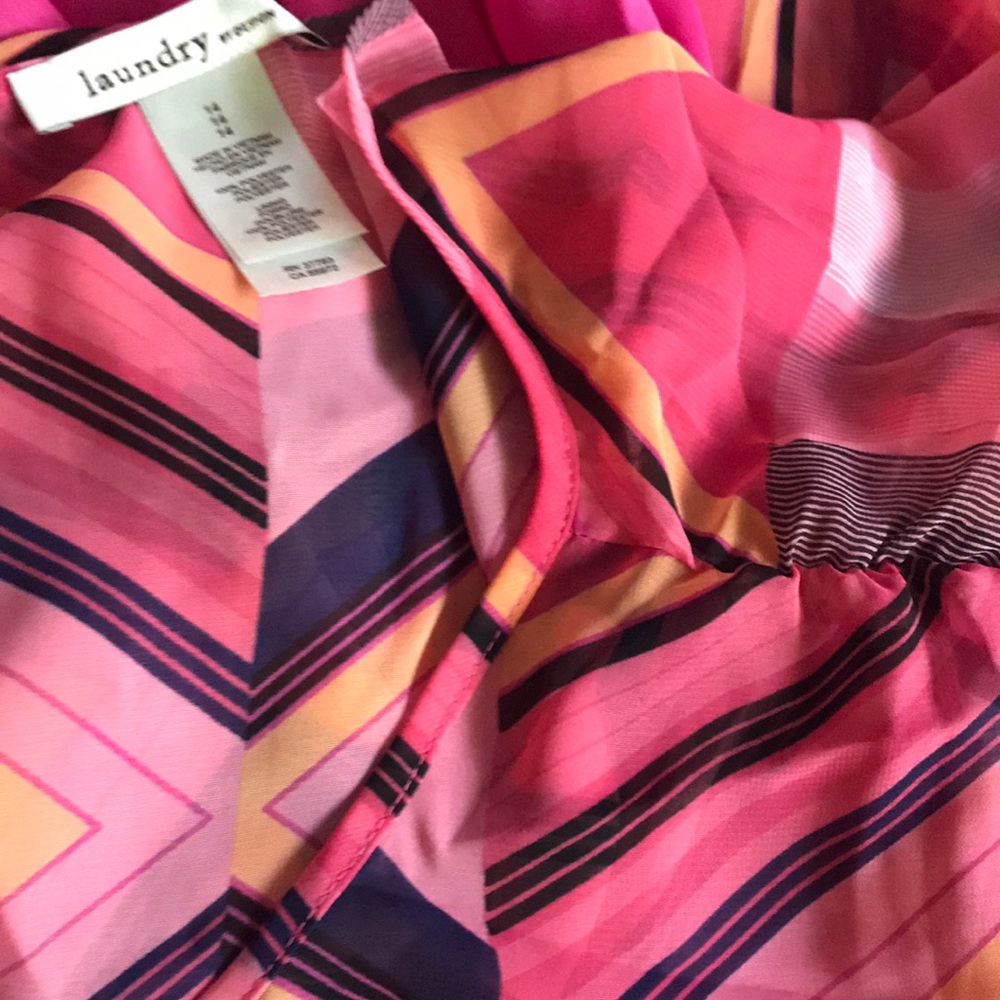 Laundry Peach/Pink Geometric Sun-Dress.18164 - Picture 5 of 6